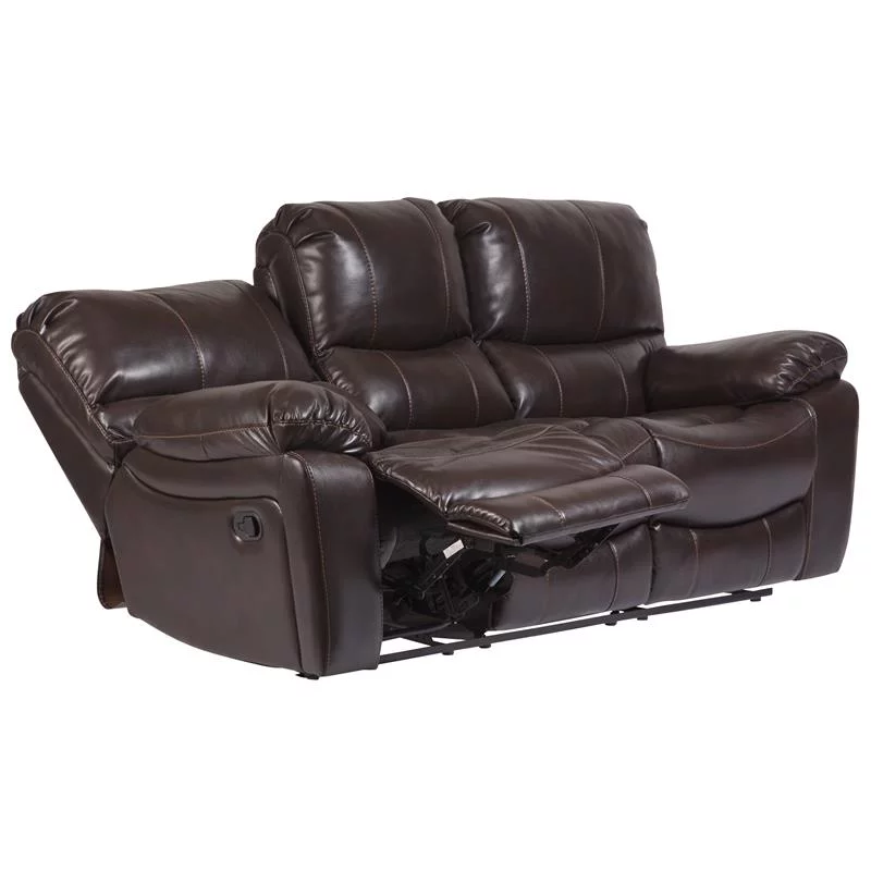 Corvallis Leather-Look Reclining Sofa