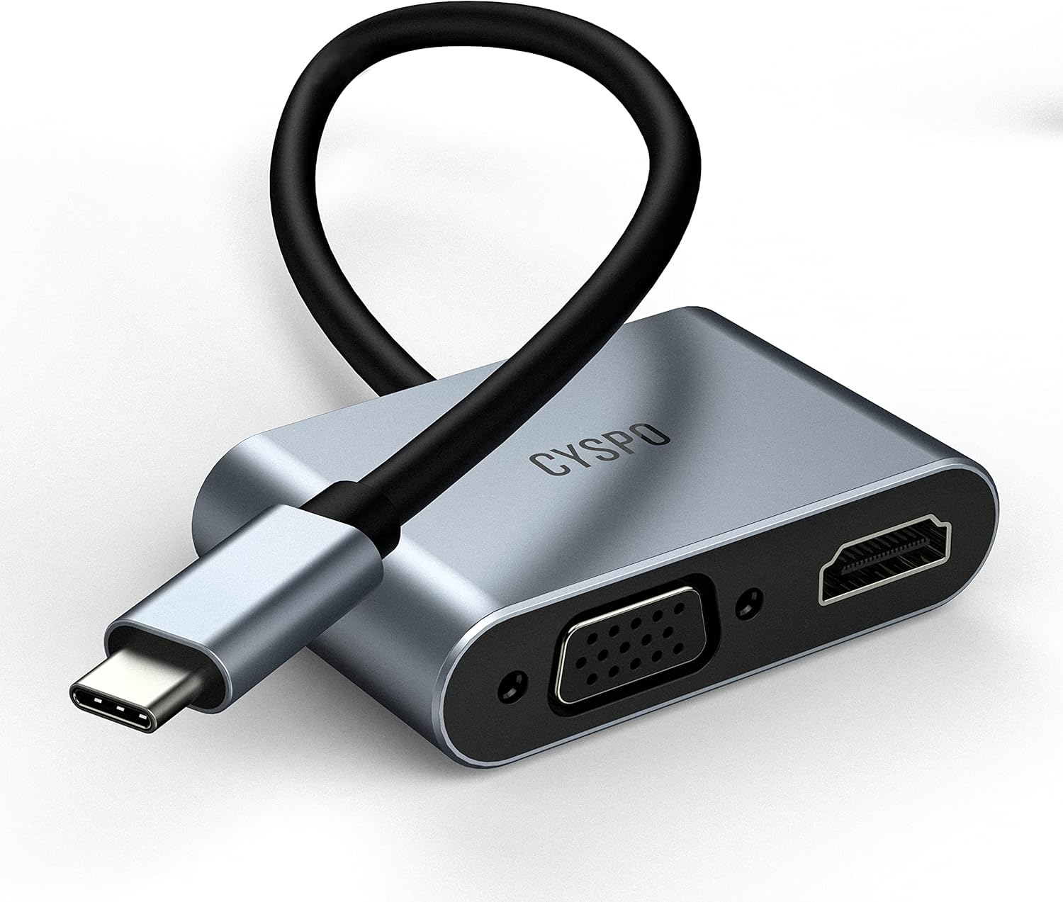 9-in-1 USB-C Hub Multiport Adapter, Docking Station with Dual Display 4K HDMI, VGA, 100W Power Delivery, 3 USB 3.0, Ethernet, TF/SD Card Reader