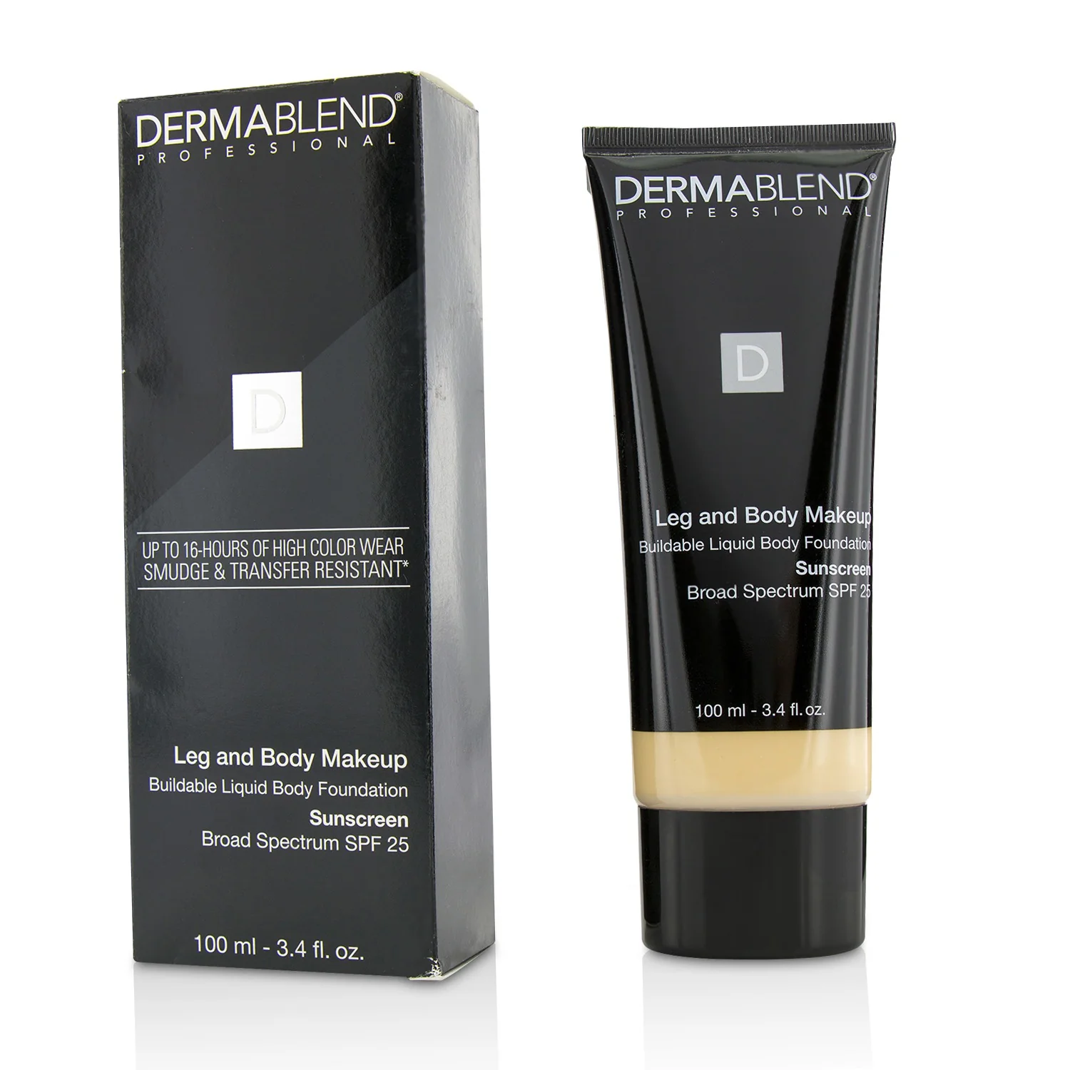 Dermablend Leg and Body Make Up Buildable Liquid Body Foundation Sunscreen Broad Spectrum SPF 25 - #Light Beige 35C 100ml/3.4oz