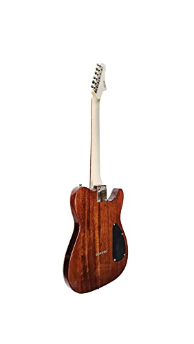 IYV 6 String Semi-Hollow-Body Electric Guitar, Left, Natural (ITF-350 LH)
