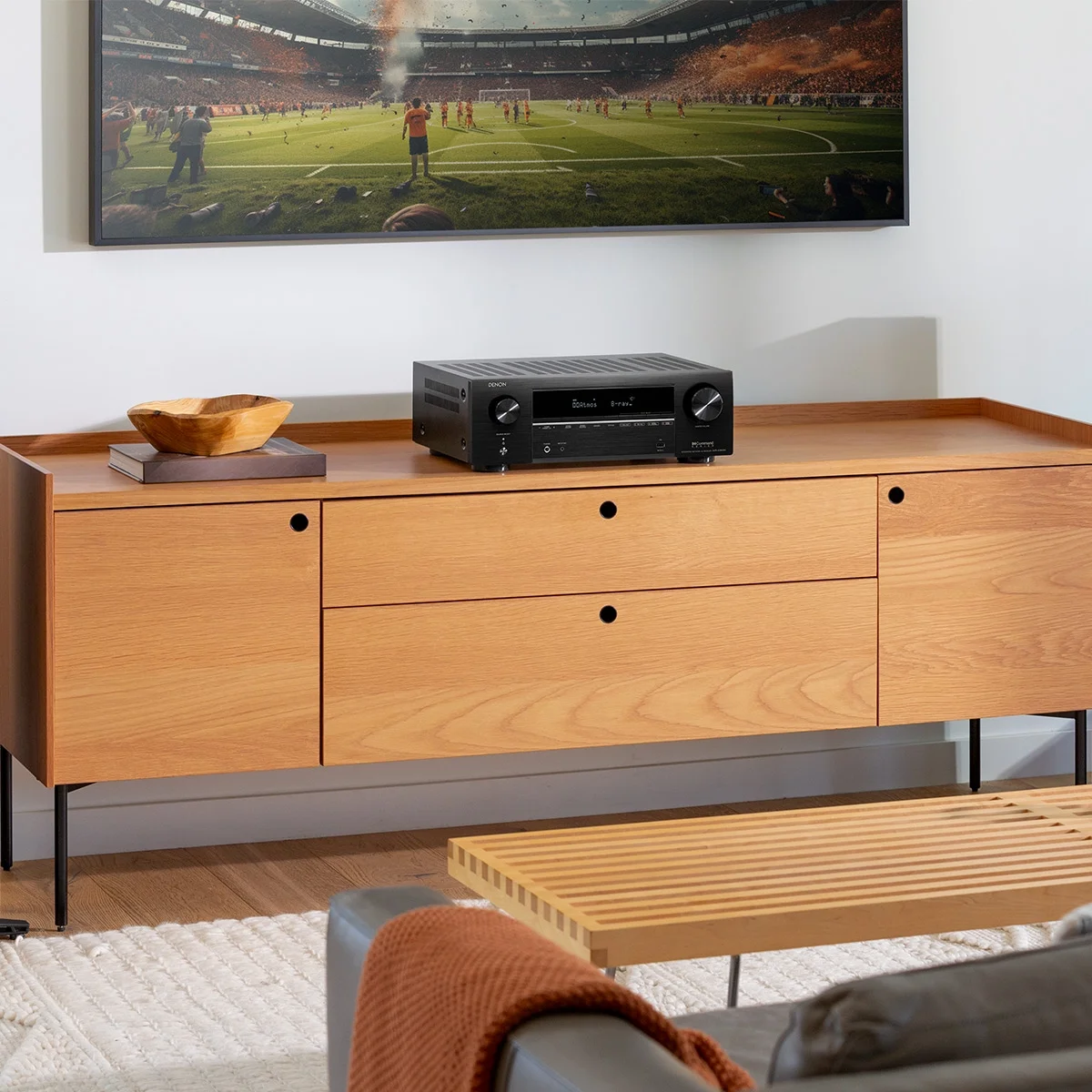 Denon AVRX1800H 7.2 Channel 8K Home Theater Receiver with Dolby Atmos, HEOS Built-In, and Audyssey Room Correction - Radiant Selections