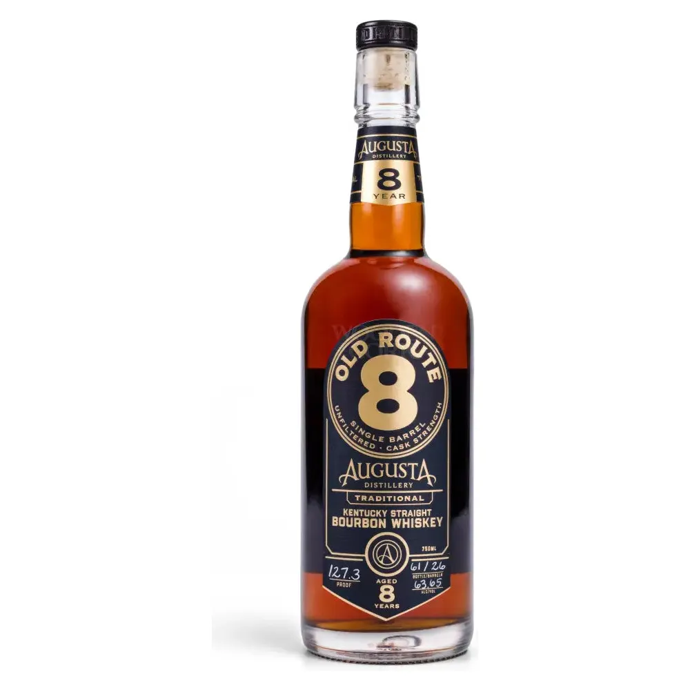 Augusta Distillery 8 Years Old Route 8 Single Barrel Unfiltered Cask strength Kentucky Straight Bourbon Whiskey - Nestor Liquor