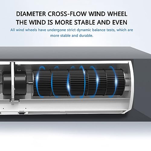 Wall-Mounted Air Curtain Powerful Air Door Door Blower for Keep Flies Commercial Indoor Air Curtain for Doors Air Door Fan with Remote Control Easy