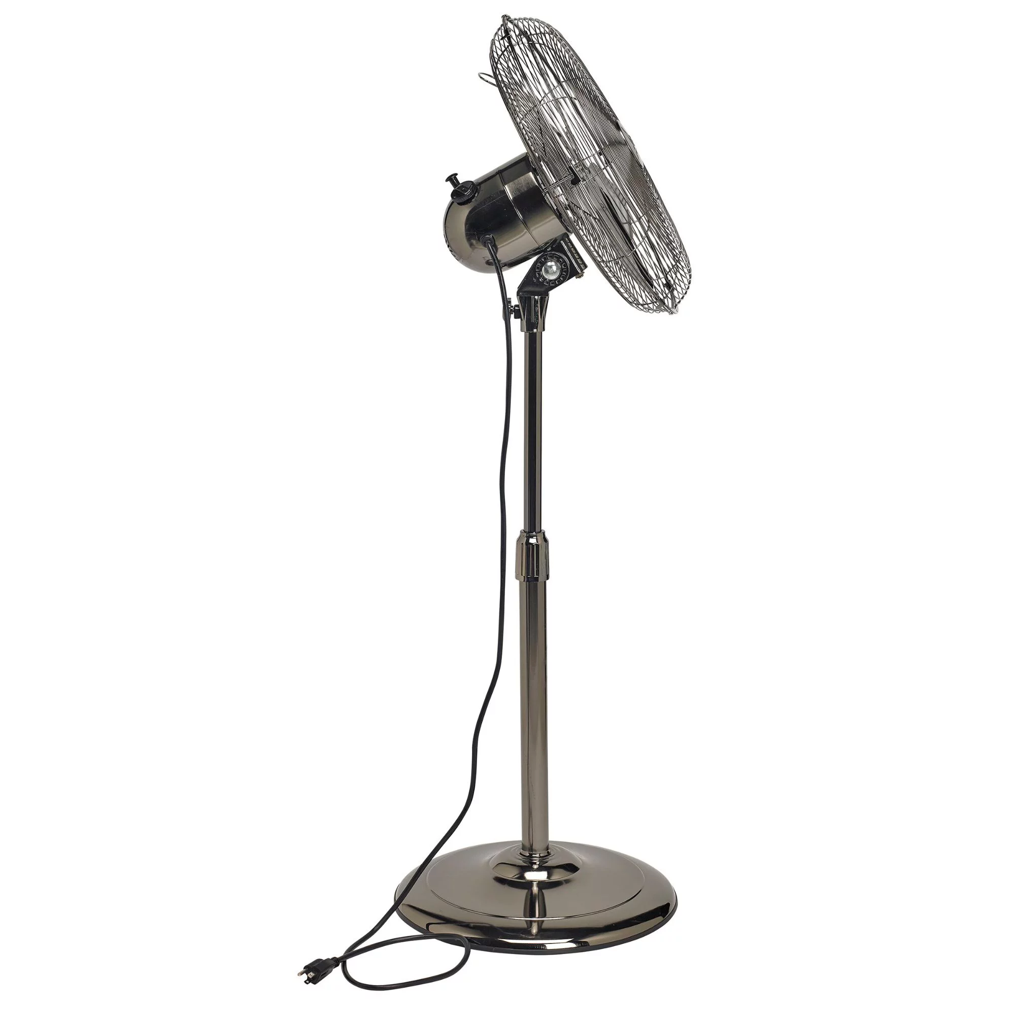 Deco Home Accents 49" Black Adjustable Height Standing Floor Fan