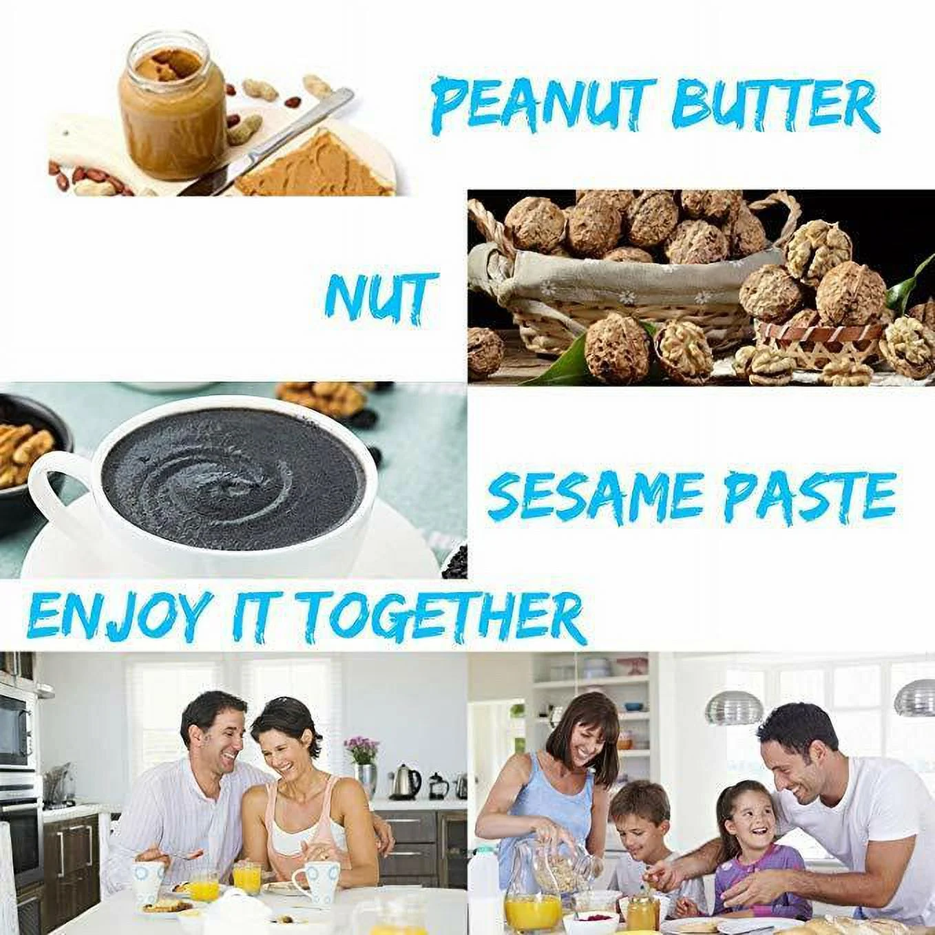 1100W Electric Peanut Butter Making Machine Home Commercial Sesame Walnut Grinder