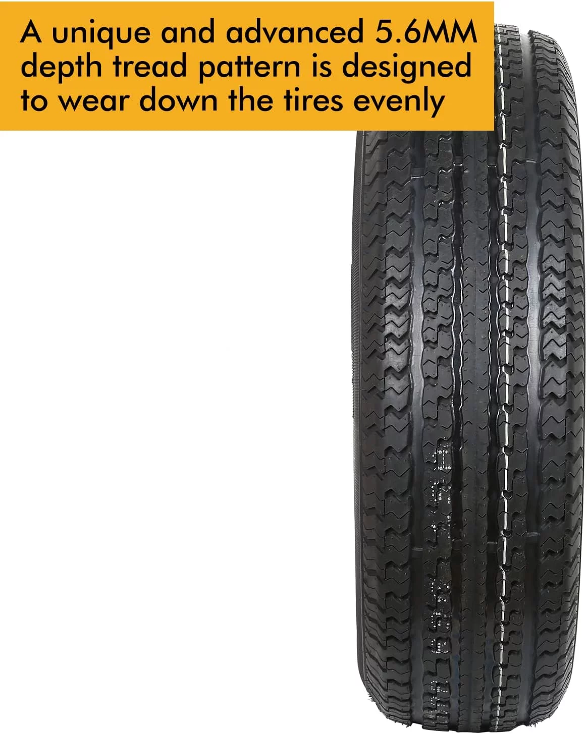1Autodepot ST225/75R15 ST225-75R15 Radial Trailer Tire, 117M 10-Ply Load Range E, Set of 2