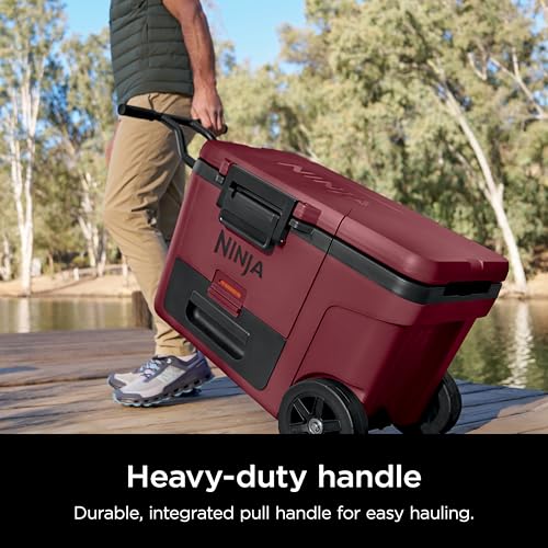 Ninja FrostVault 45qt Wheeled Cooler with Dry Zone, Integrated Fridge-Temp Dry Storage Drawer, Premium Heavy-Duty Insulated Cooler