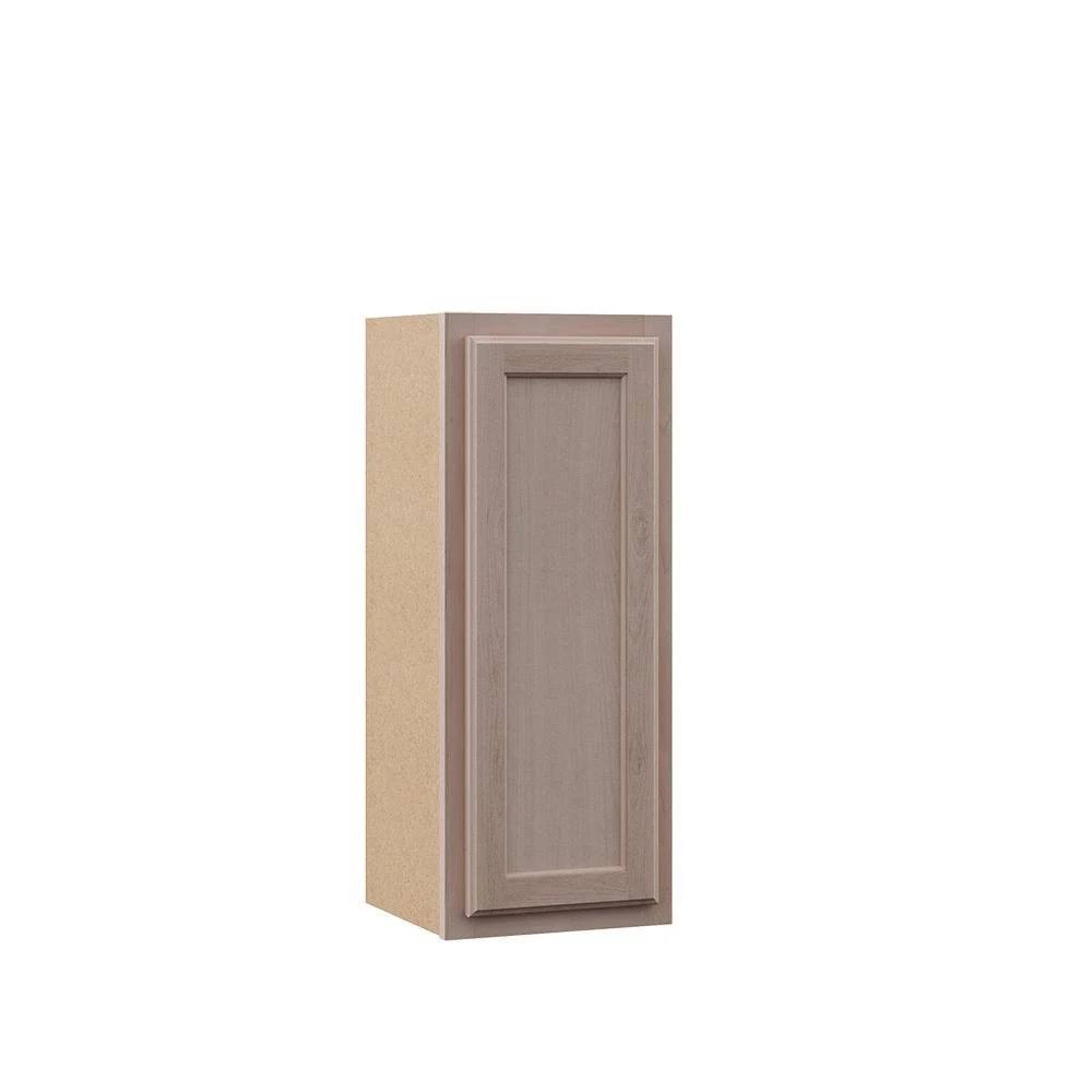 Hampton Bay Hampton Assembled 12x30x12 in. Wall Kitchen Cabinet in Unfinished Beech