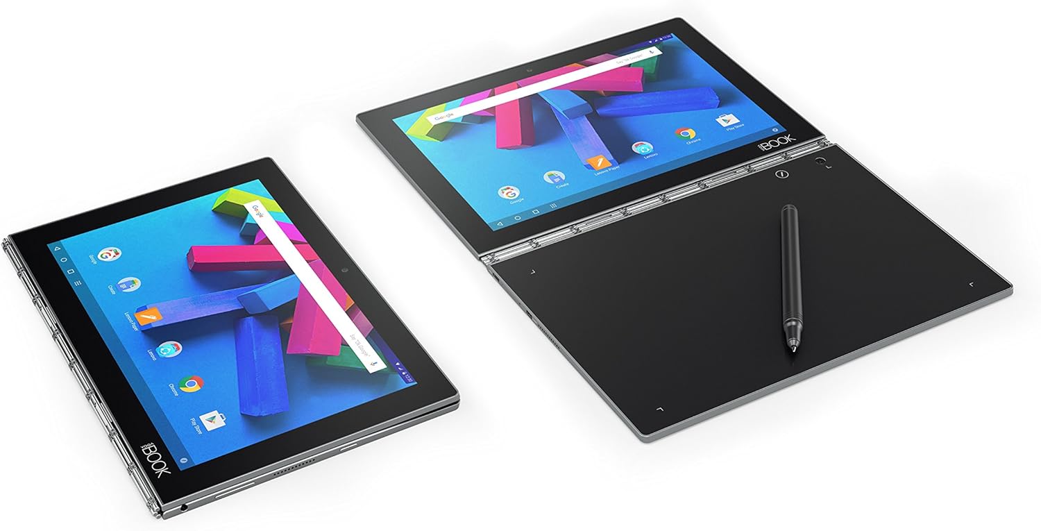 Lenovo Yoga Book - FHD 10.1" Android Tablet - 2 in 1 Tablet (Intel Atom x5-Z8550 Processor, 4GB RAM, 64GB SSD), Gunmetal, ZA0V0035US