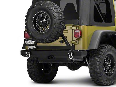 1987 Jeep Wrangler Barricade Classic Rear Bumper w/ Tire Carrier