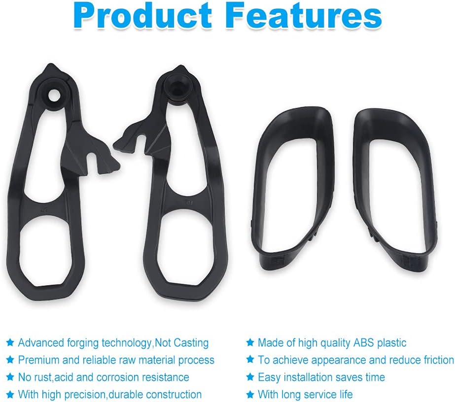 JDMON Compatible with Heavy Duty Front Tow Hooks with Hardware Dodge Ram 1500 2019 2020 2021 Replaces 68272944AB 68272945AB