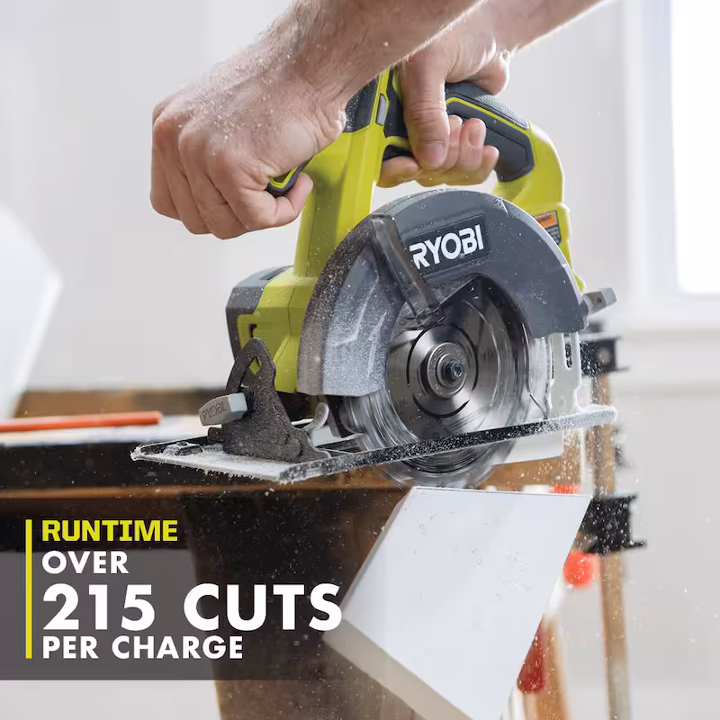 ONE+ 18V Cordless 4-Tool Combo Kit with 1.5 Ah Battery, 4.0 Ah Battery, Charger, and LINK Rolling Tool Box