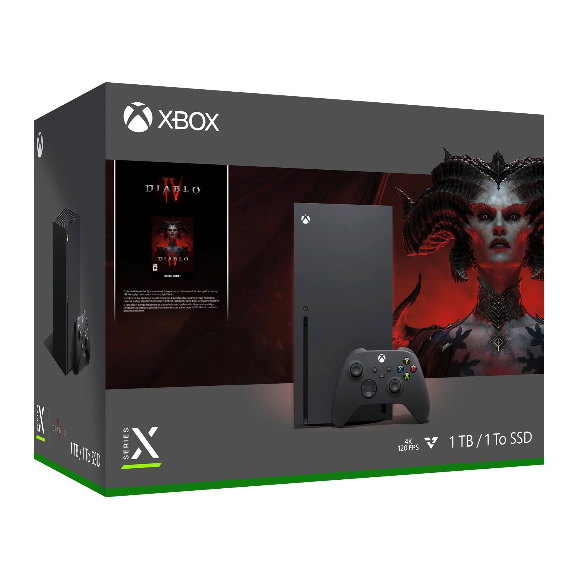 2023 Xbox Series X 1TB SSD Gaming Console with Diablo IV &amp; Extra Controller, 17 in 1 Accessories Kit