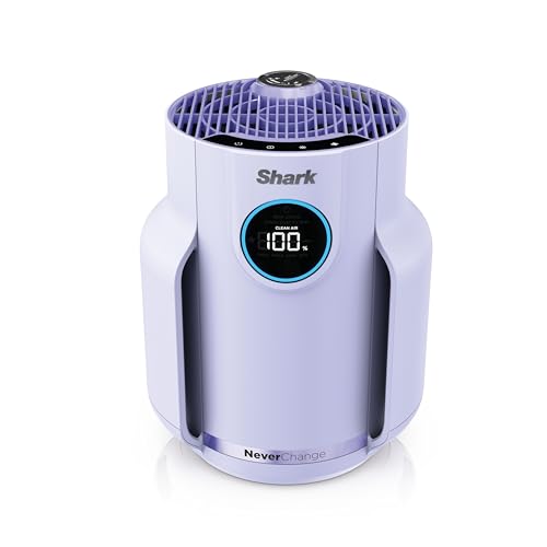 Shark Air Purifiers for Home Large Room with NeverChange Air Filter, 5 Year HEPA Filter, Covers 650 Sq. ft