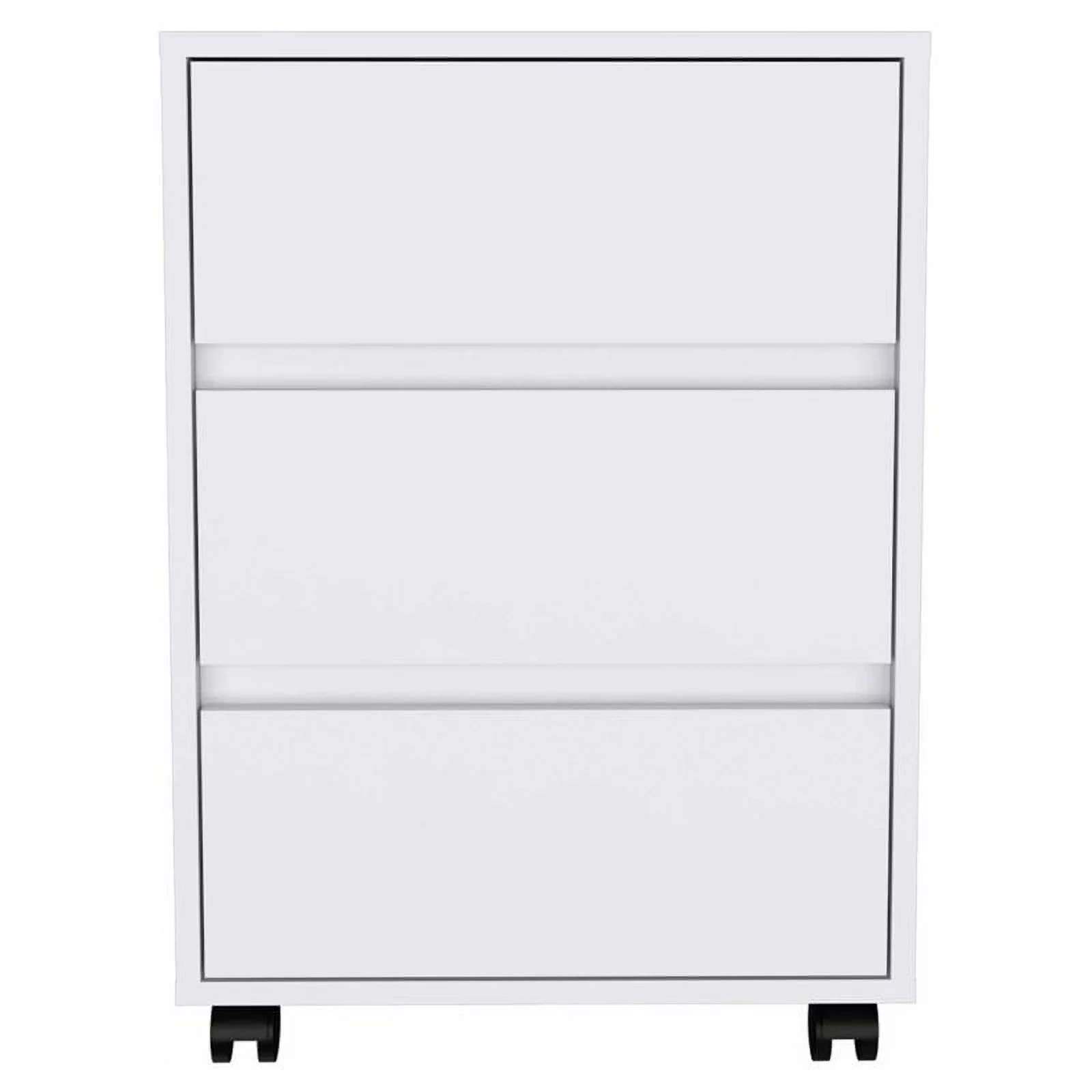 Atlin Designs 3-Drawer Modern Wood Filing Cabinet in White