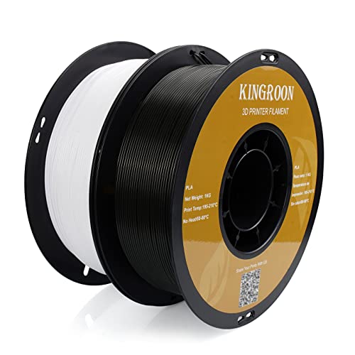Kingroon PLA 3D Printer Filament, 12Rolls, Dimensional Accuracy +/- 0.03 mm, 12kg Spool(26.4lbs)