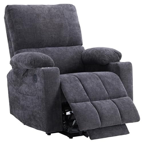Power Lift Recliner Chair with Extended Footrest, Electric Lift Recliner Chair with Heat and Massage for Elderly, Lift Chair Cup Holders