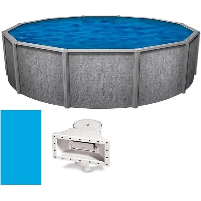 Trendium 24' x 52 Round Southport GLX Power Coated Above Ground Swimming Pool