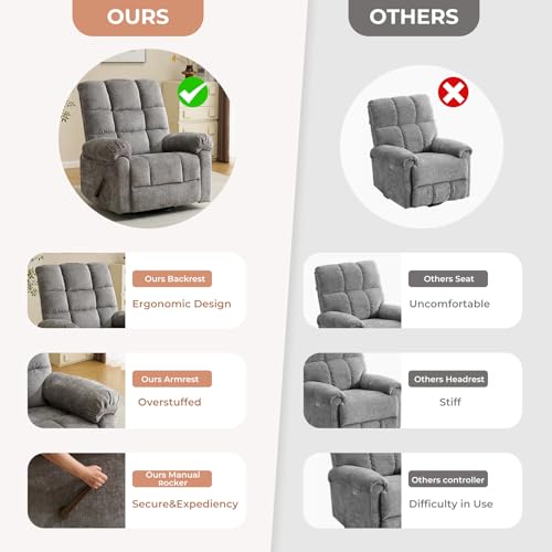 Oversized Power Lift Recliner Chair with Massage and Heat for Elderly, 26" Extra Wide Lift Chair for Big and Tall