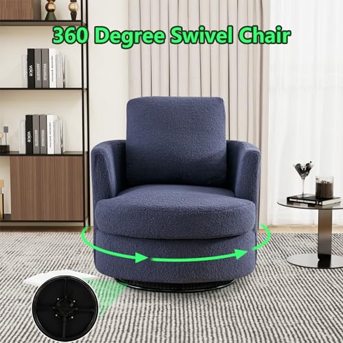 ODUWA Swivel Barrel Chair Set of 2