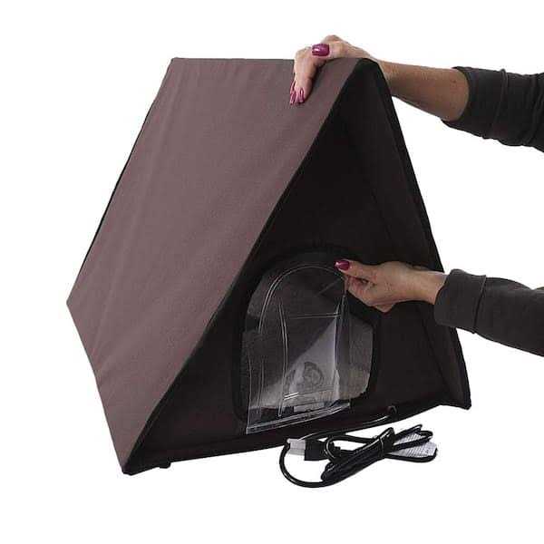 K H Pet Products Outdoor Heated Kitty A-Frame - Pet Supplies online store