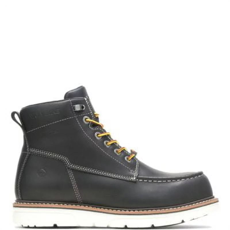 Wolverine I-90 DuraShocks Moc-Toe CarbonMAX 6" Work Boot Men Black/White - Curated Treasures Market
