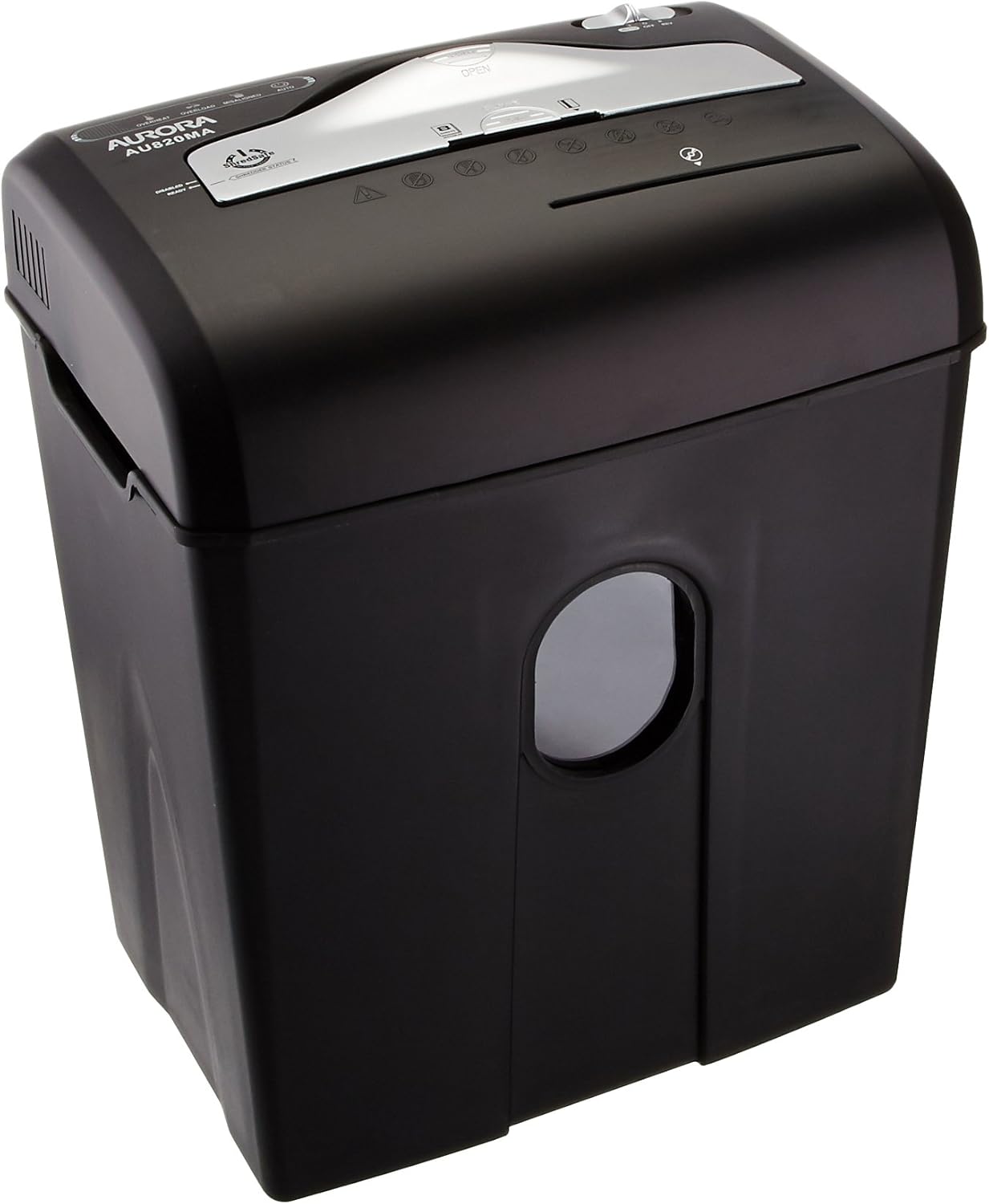 Aurora AU870MA High-Security 8-Sheet Micro-Cut Paper Credit Card Shredder Black