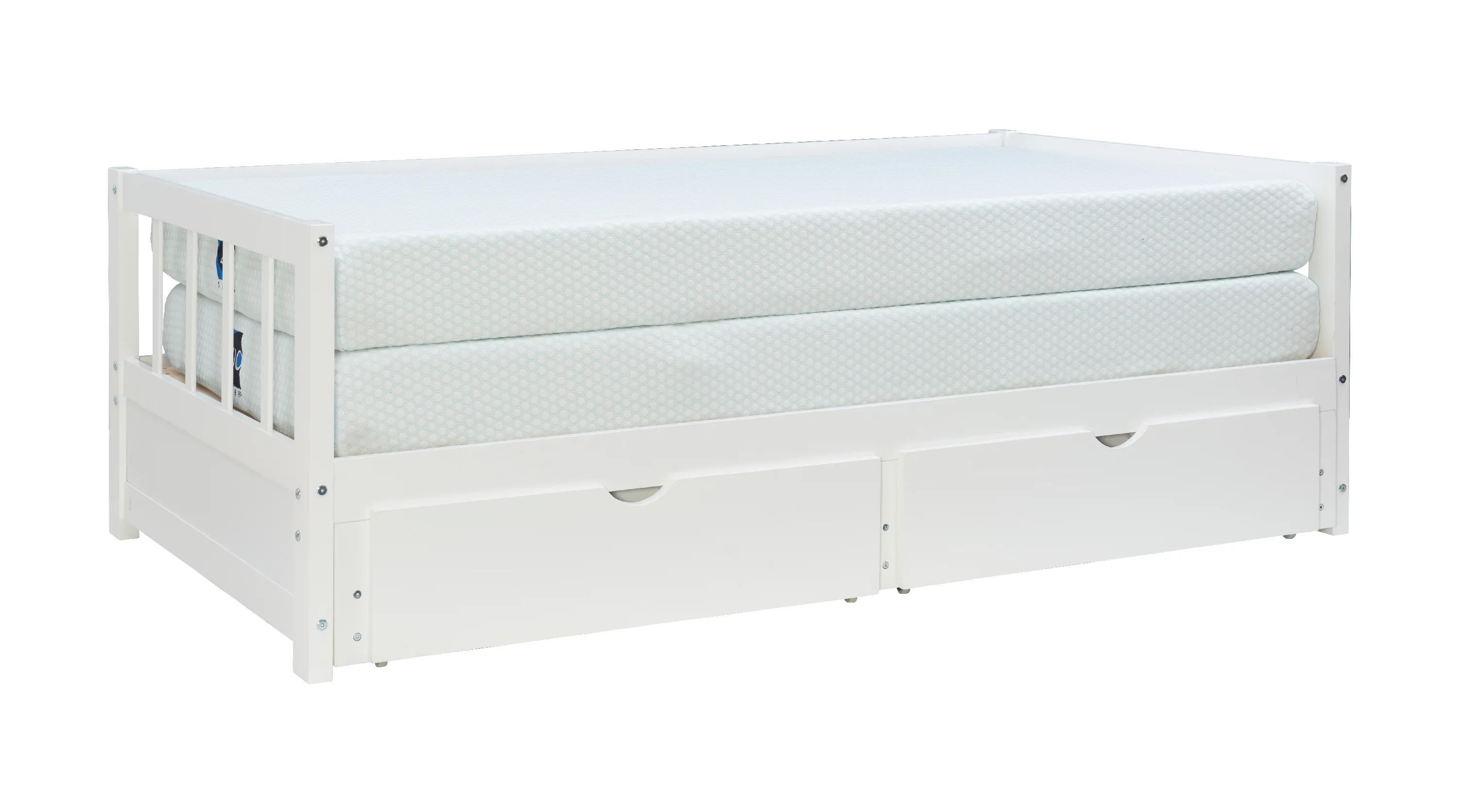 Galewood 2-Drawer Convertible Twin to King Daybed, White