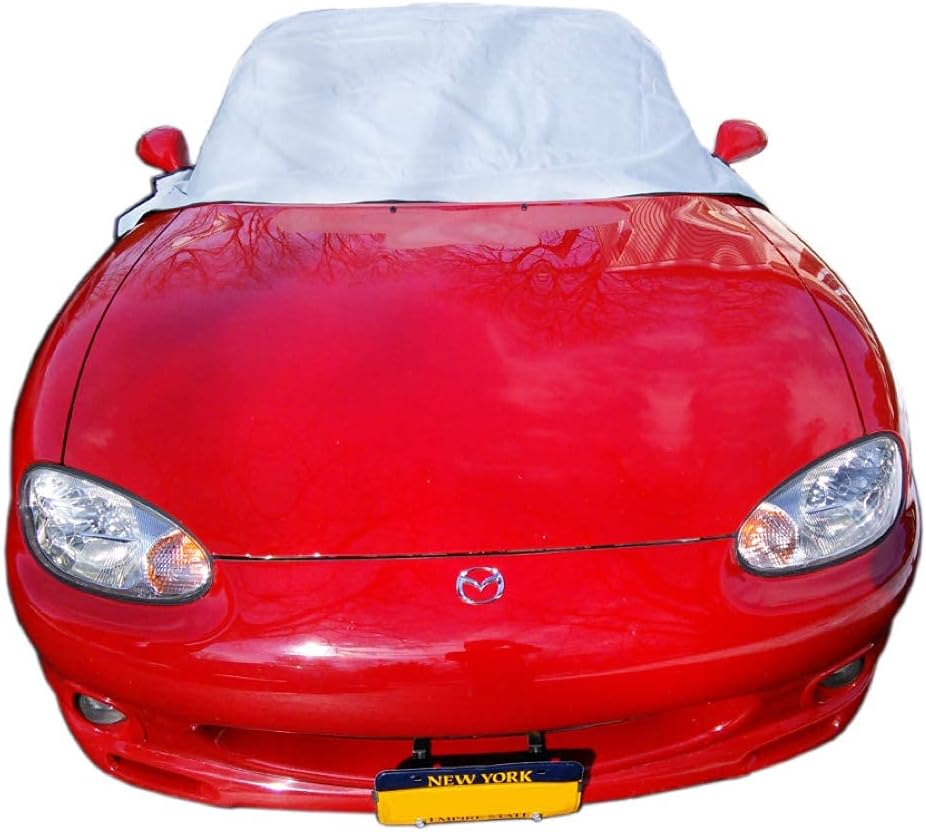 North American Custom Covers Compatible Soft Top Roof Protector Half Cover for Mazda Miata MX5 Mk1 Mk2 Mk2.5 (NA and NB Models only)