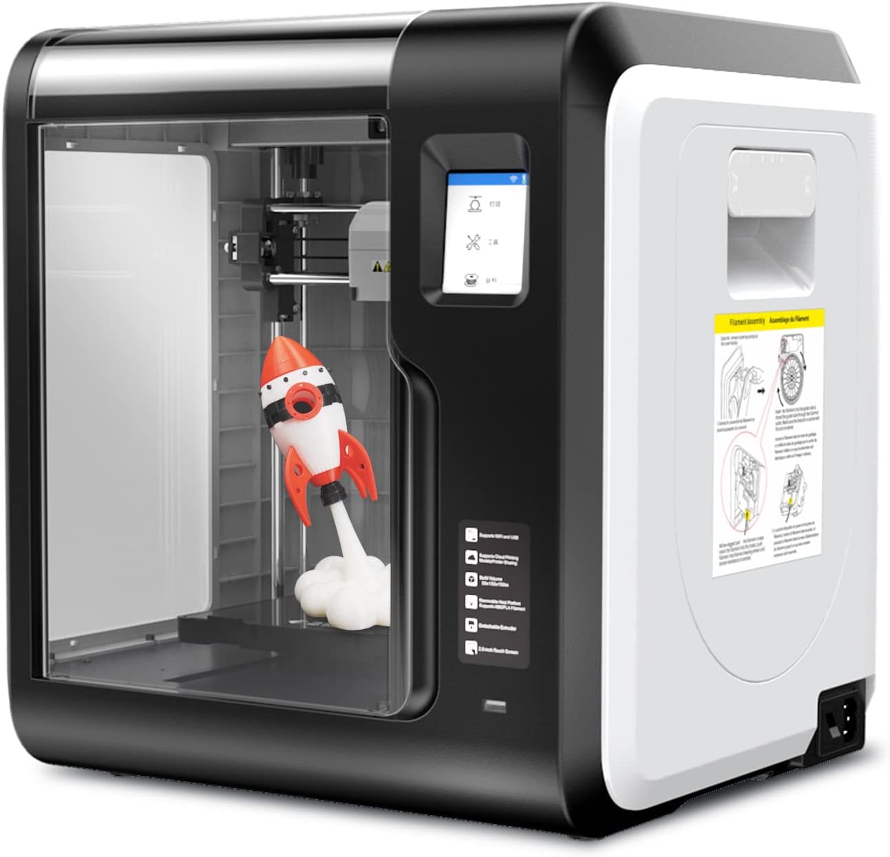 Flashforge Adventurer 3 3D Printer Leveling-Free with Quick Removable Nozzle and Heating Bed, Built-in HD Camera, Wi-Fi Cloud Printing