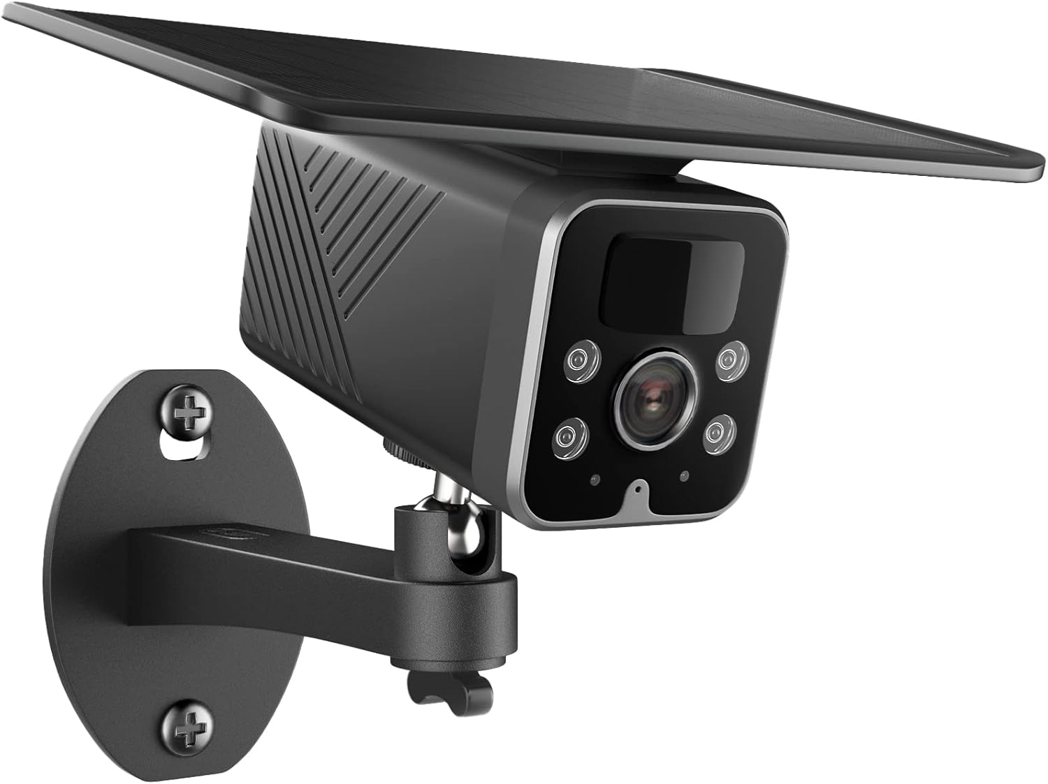 Wireless Solar Security Camera, 100% Wire-Free, 1080P Outdoor WiFi Surveillance Camera with Spotlight, Rechargeable Battery, IP67, Motion Detection