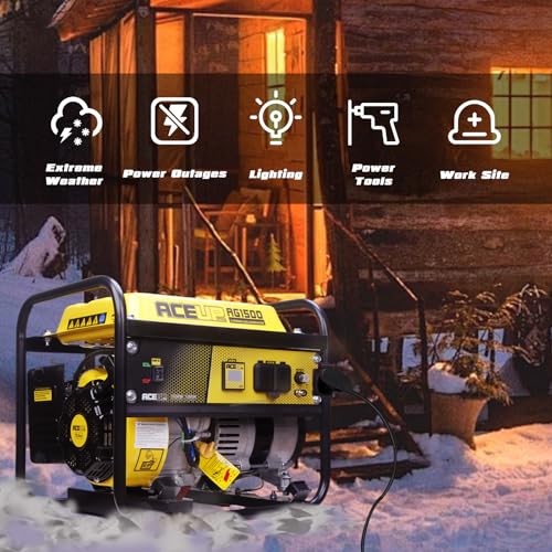 Aceup Energy 1,200W Gas Powered Generator, Small Portable Generator for Home Use Camping Ultralight, EPA & CARB Compliant
