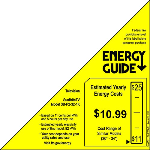SunBrite Outdoor Television 4K with HDR - Pro 2 Series - for Full Sun - Smart Home Appliances