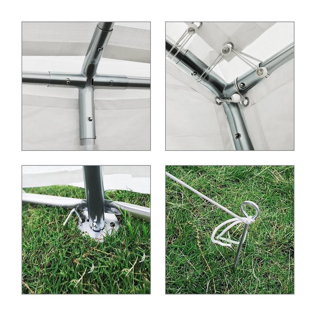 Quictent 20& x 13& Heavy Duty Car Shelter -white