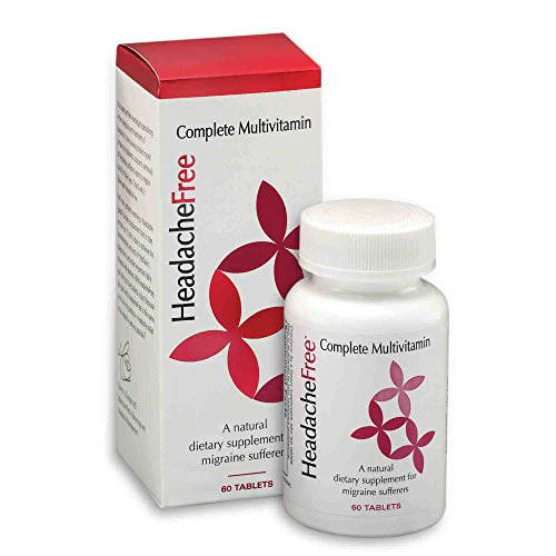 HeadacheFree Complete Multivitamin - 60 Count - Kansas Nuitrition - HNZSDS