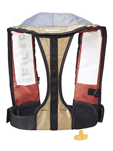 BLUESTORM Stratus 35 Inflatable Life Jacket PFD for Adults | US Coast Guard (USCG) Approved Automatic Self Inflating Life Vest Preserver with Manual