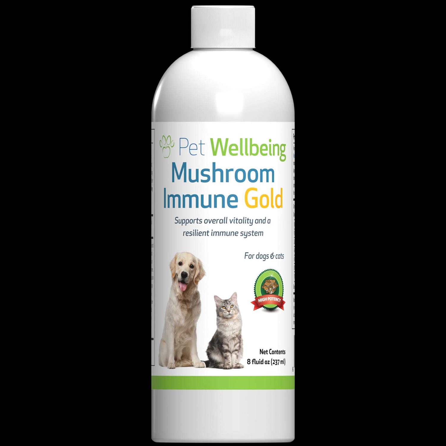 Pet Wellbeing Mushroom Immune Gold for Cats and Dogs - Pet Supplies online store
