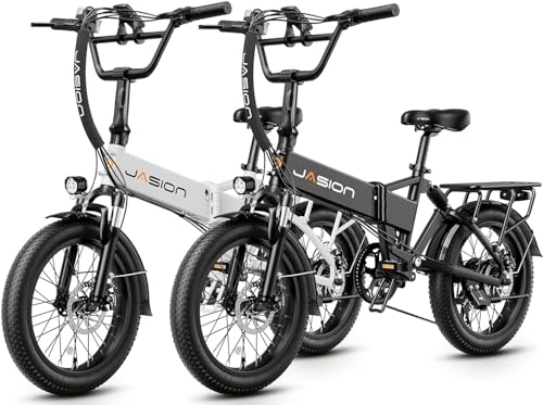 Jasion EB7 2.0/ST Electric Bike for Adults, 1200W Peak Motor 28MPH Max Speed Folding Ebike, 48V 10AH Removable Battery