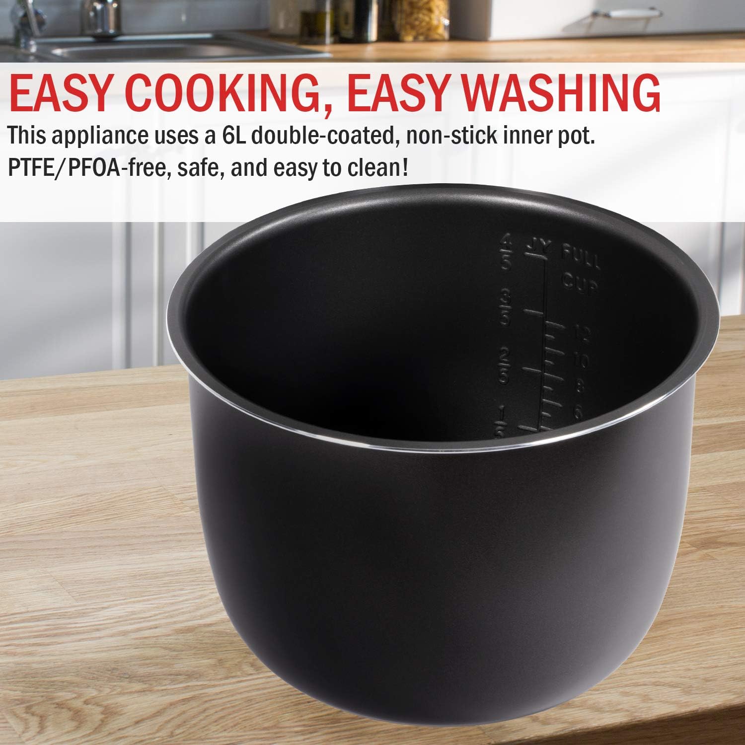 Thomson TFPC607 9-in-1 Pressure Cooker and Air Fryer with Dual Lid, Slow Cooker and More, Digital Touch Display, 6.5 QT Capacity