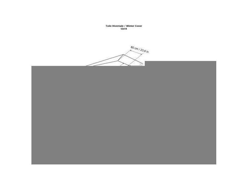 Sojag Universal Winter Gazebo COVER, 12 ft. x 14 ft.