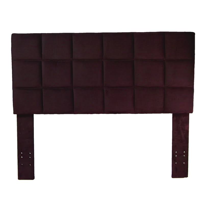 Furniture of America Hellan Fabric Full Queen Headboard in Purple