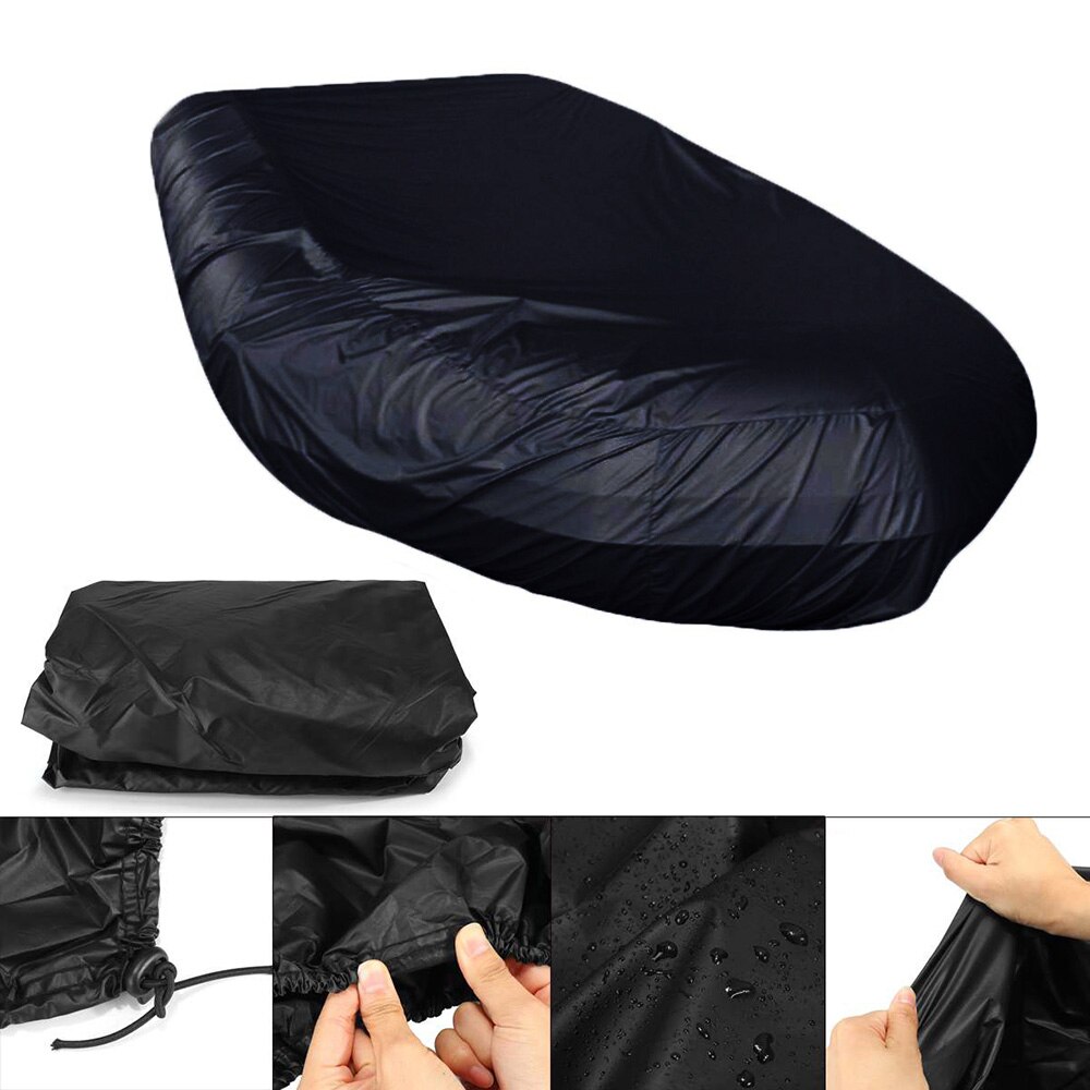 210D V Shape Marine Boat Cover Waterproof Dustproof Anti-UV Rain Snow Inflatable Boat Dinghy Fishing Rubber Boat Universal Kayak Cover