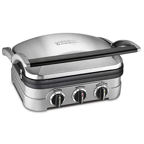 Cuisinart WAF-150 4-Slice Belgian Classic Waffle Maker, Square, Stainless Steel/Black