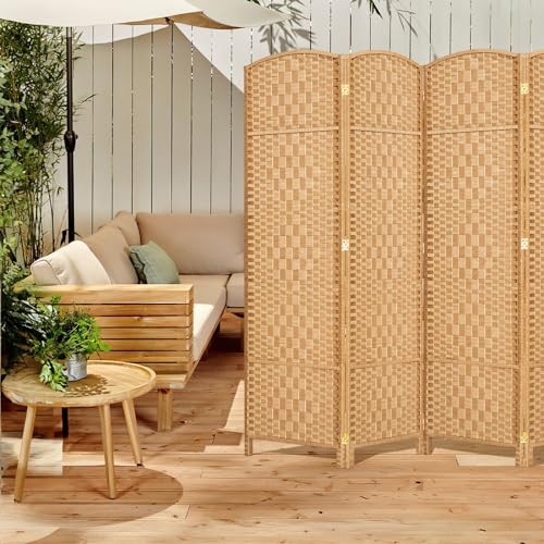 Room Divider, Room Dividers and Folding Privacy Screens, 16in Privacy Screen, 6 Panel Temporary Wall Partitions, 6ft Space Separation Panel Screen
