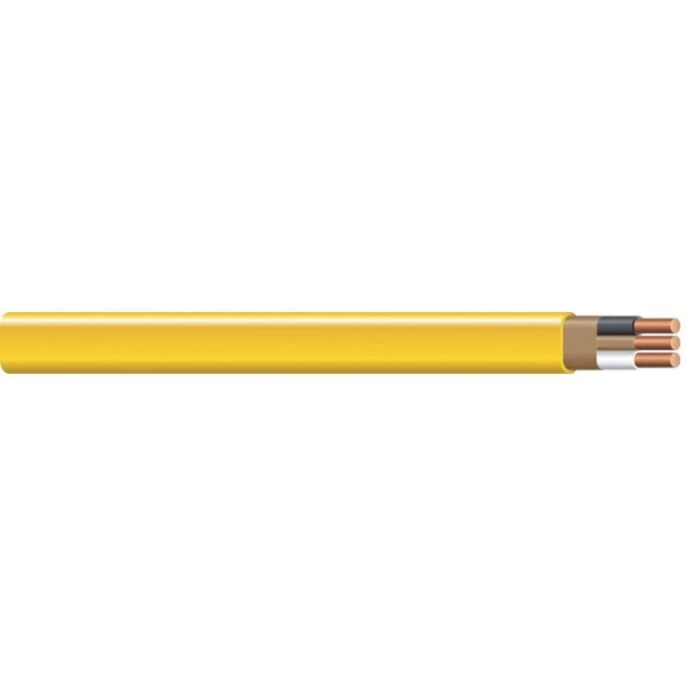 12/2 NM-B, Non-Metallic, Sheathed Cable, Residential Indoor Wire, Equivalent to Romex (100FT Cut) - Curated Treasures Market
