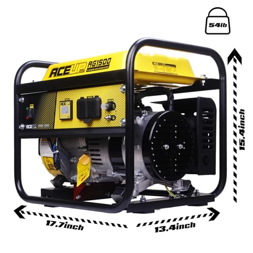 Aceup Energy 1,200W Gas Powered Generator, Small Portable Generator for Home Use Camping Ultralight, EPA & CARB Compliant