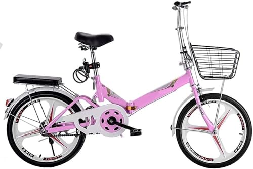 Folding City Bike Bicycle for Adults, Lightweight Alloy Folding Bicycle City Comter Variable Speed Bike