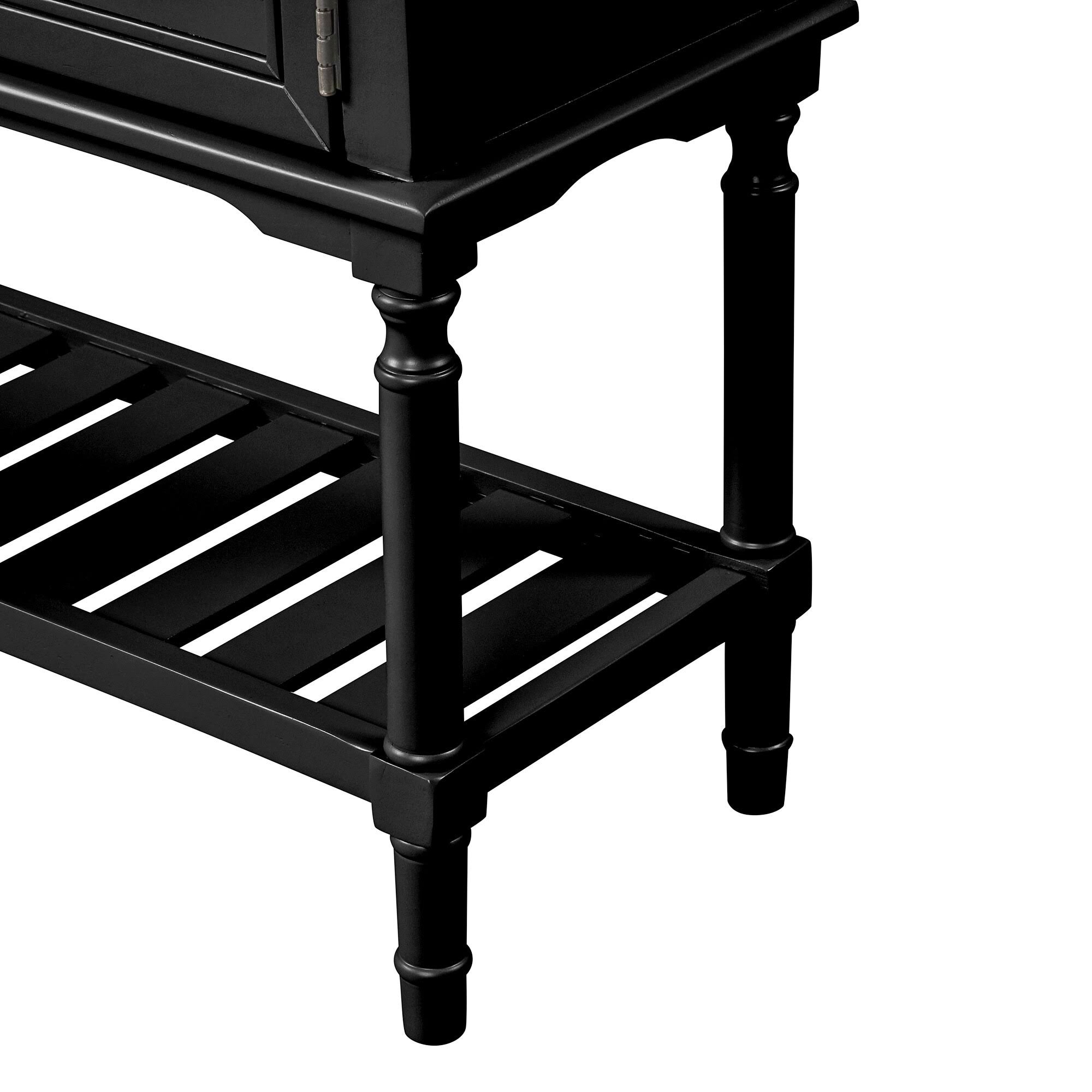 Black 47'' Living Room Modern Sofa Table Console Table