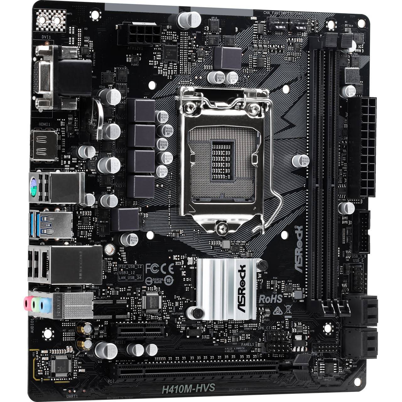 ASRock H410M-HVS LGA 1200 Micro ATX Intel H410