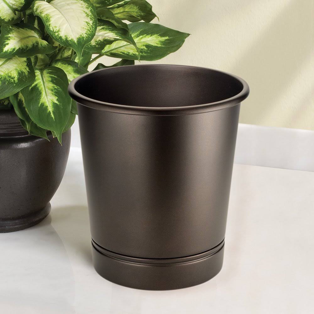 Interdesign 76585 York Waste Can, Bronze Metal